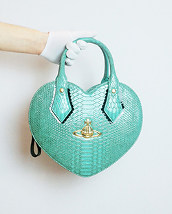 Pre-loved Frilly Snake Heart Bag - £190